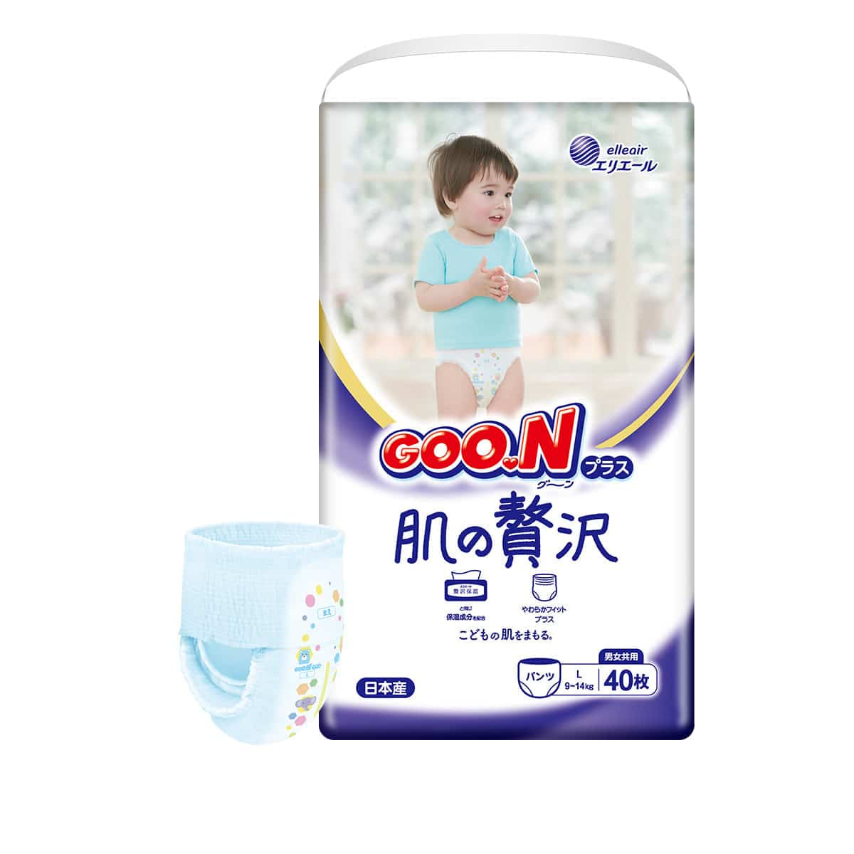 【团购】Goon-Plus-大王-敏感肌肤拉拉裤L-40片