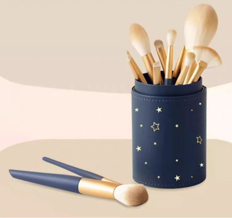 化妆刷-星空12支套装+绿色桶