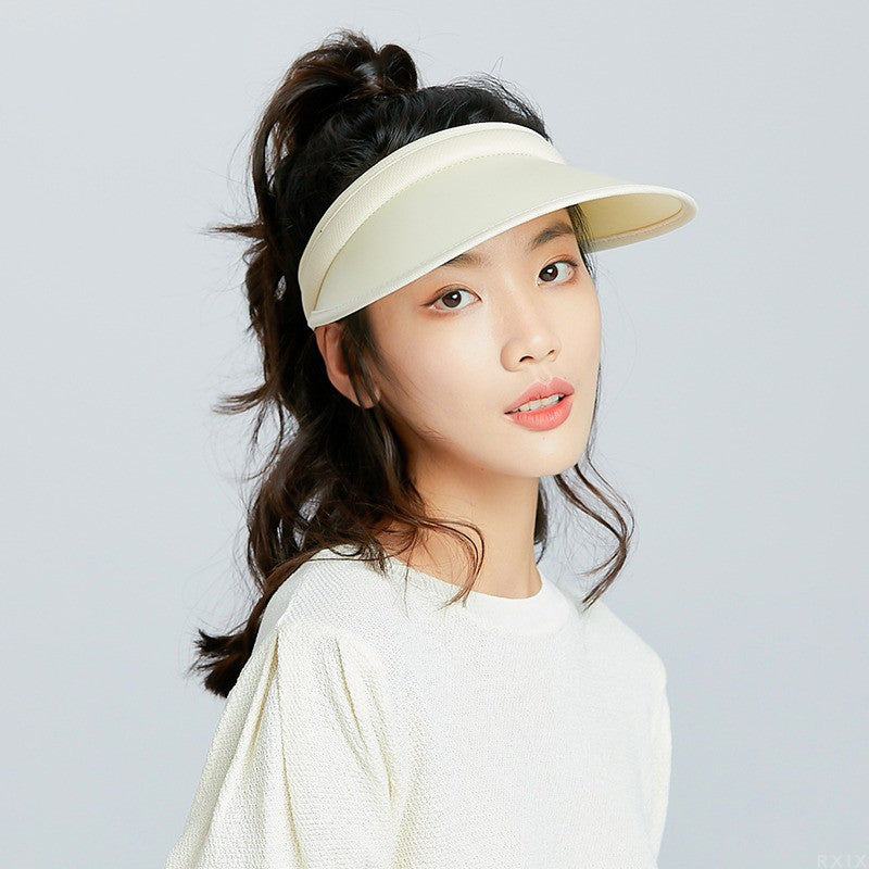 Zauo Empty Top Sun Hat White