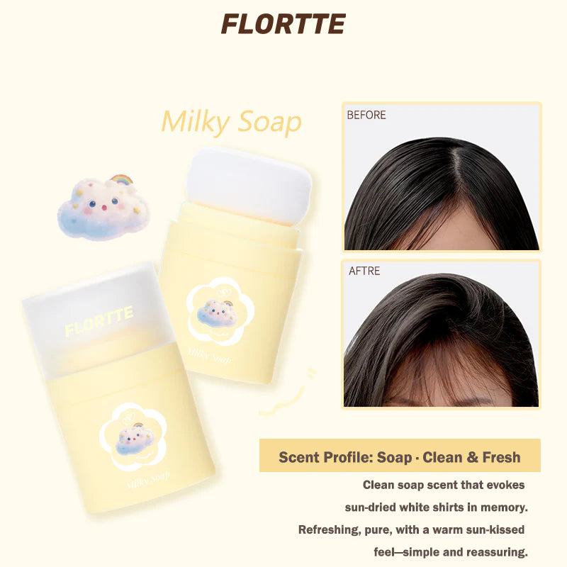 Flortte Vital Puff Series Hair Volumizing Powder Milky Soap 8g