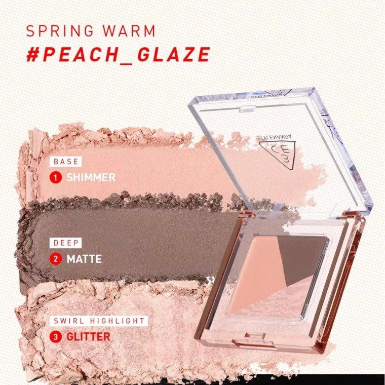 3CE Color Grid Eyeshadow #01 Peach Glaze