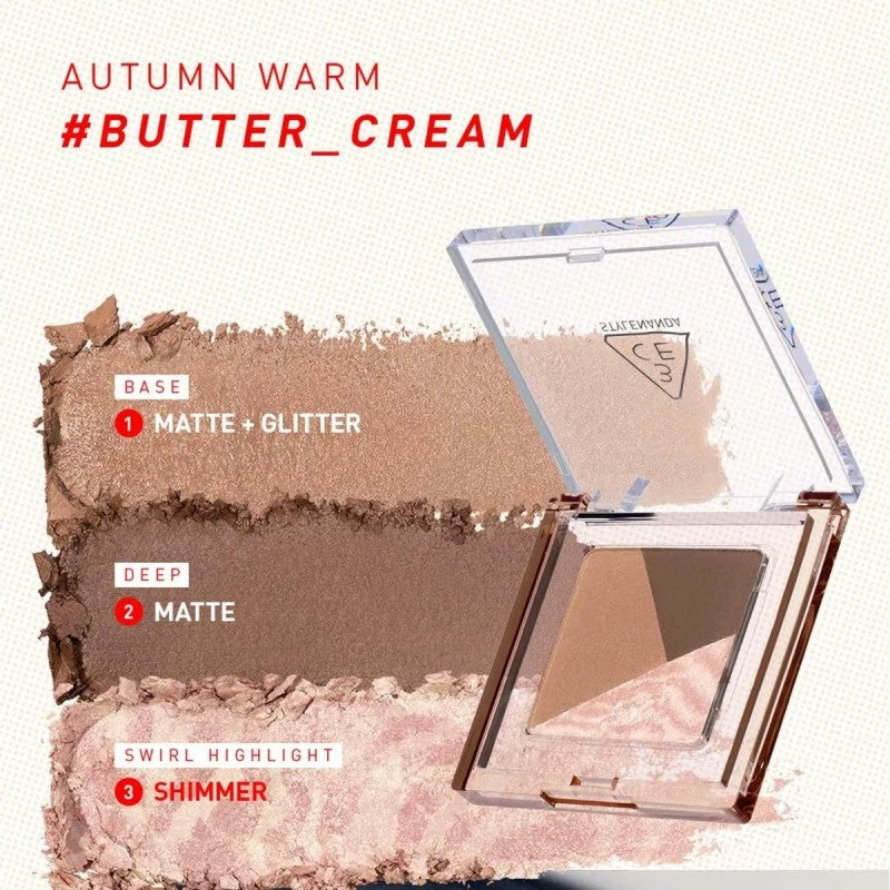 3CE Color Grid Eyeshadow #07 Butter Cream