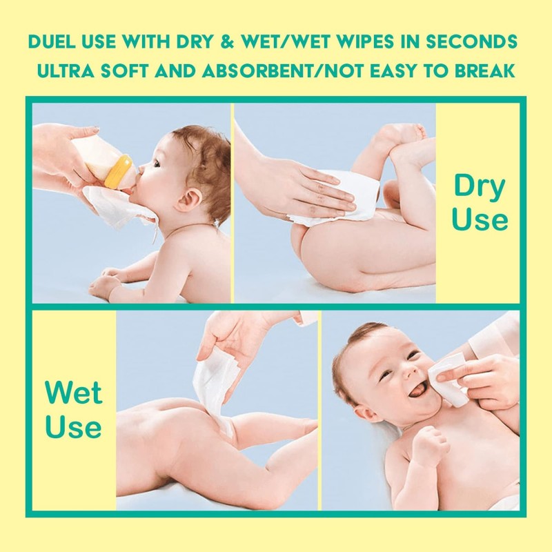 Purcotton Baby Cotton Wipes 80pcs