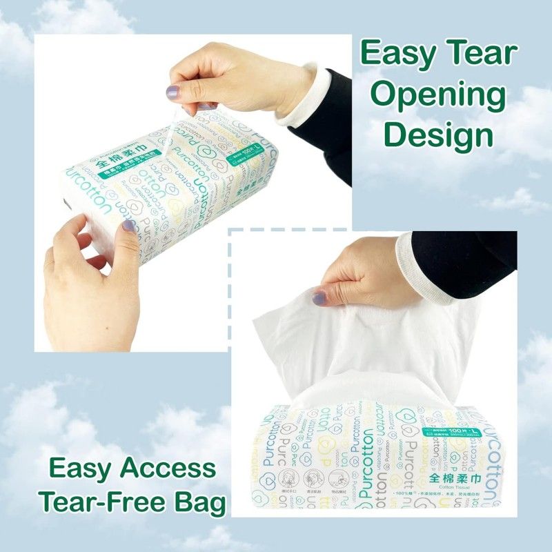 Purcotton Tissue 100% Cotton 1pcs