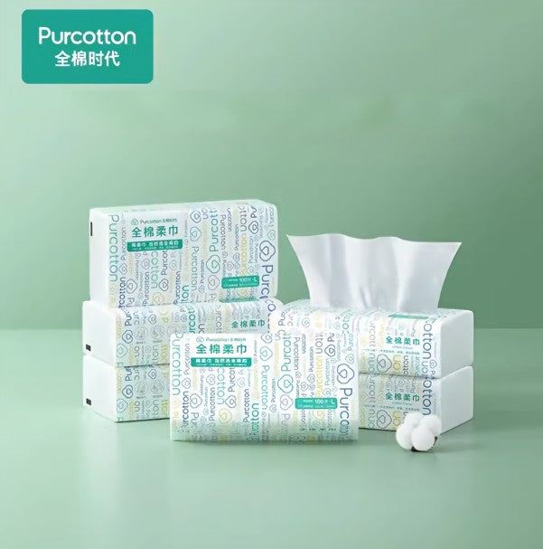 Purcotton Disposable Face Towels 6 Packs