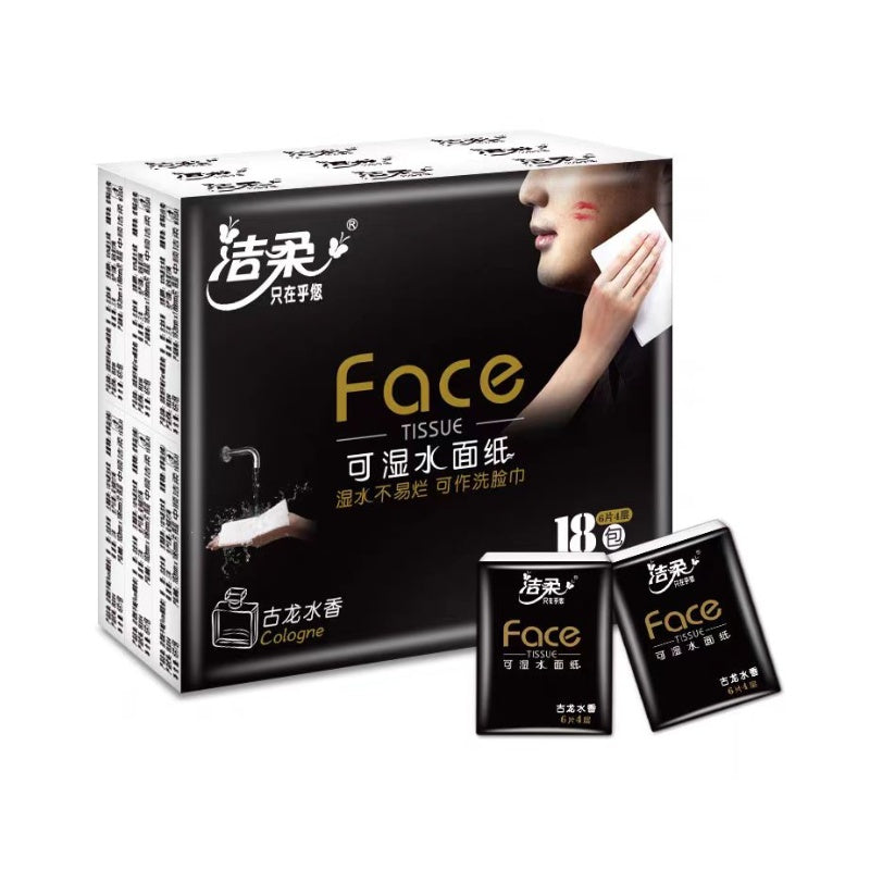 C&S Mini Tissue Paper Handkerchief Eau de Cologne Scent 18 packs