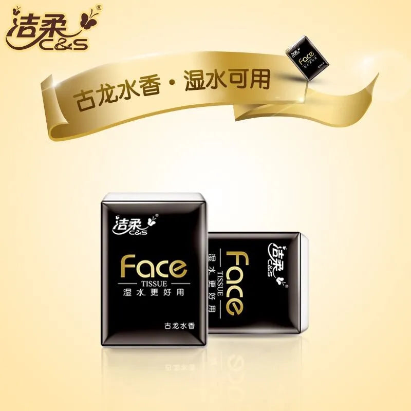 C&S Mini Tissue Paper Handkerchief Eau de Cologne Scent 18 packs