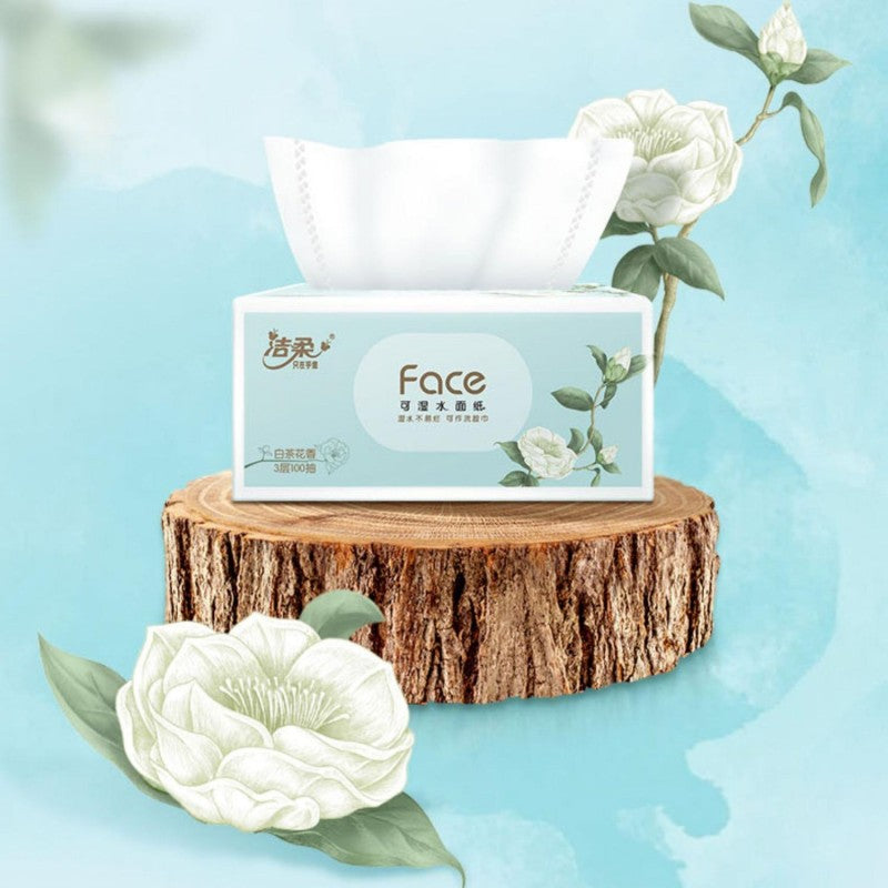 C&S Paper Napkin White Camellia Scented 6packs