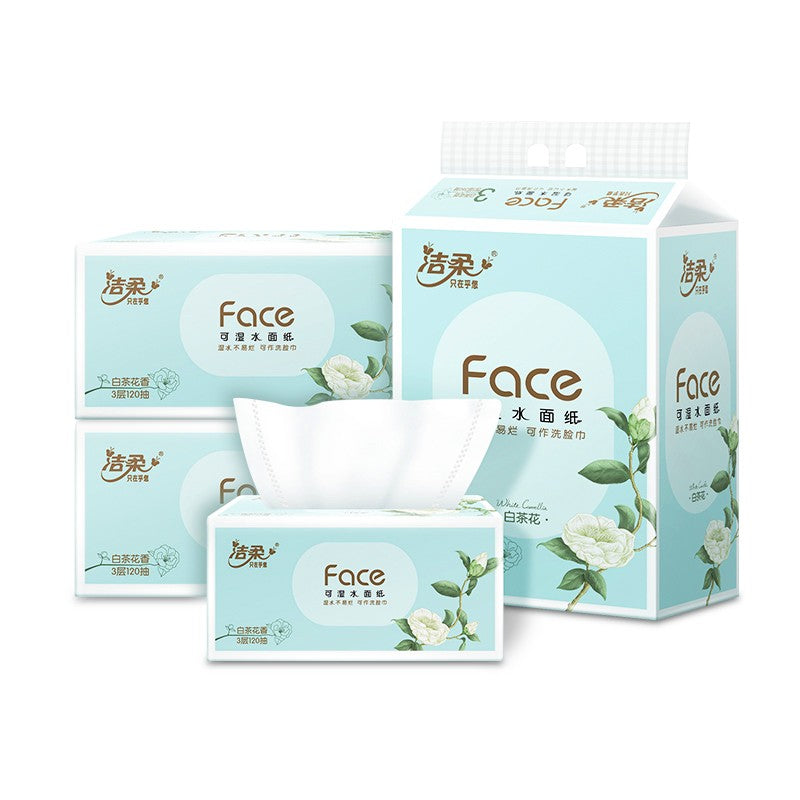 C&S Paper Napkin White Camellia Scented 6packs