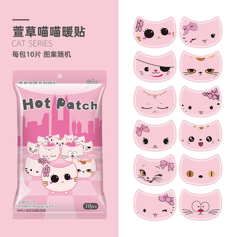 Xuancao Self-Heating Cartoon Warm Patches Cute Cat 10pcs