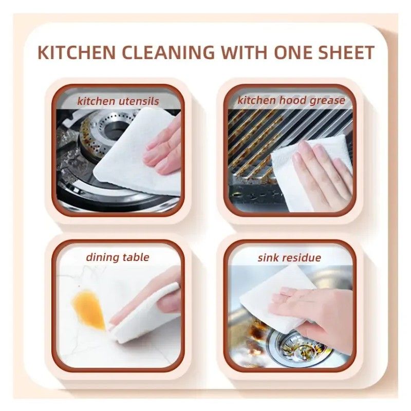 Hearttex Strong Kitchen Cleaning Wipes 40pcs