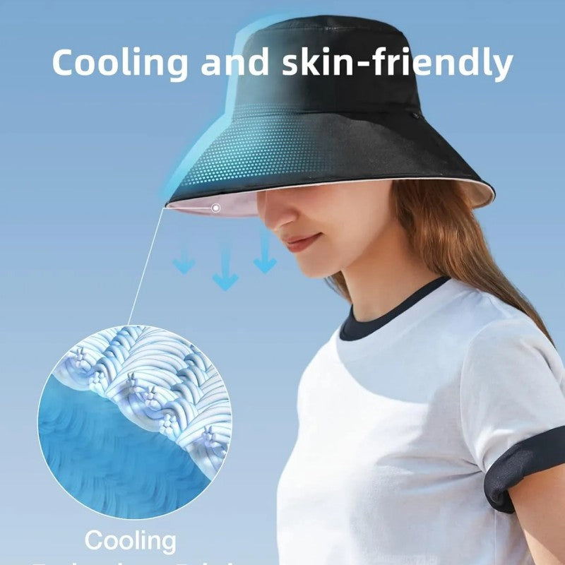 Beneunder Bucket Hats UPF50+ Dual Side Wearable Pink+Black