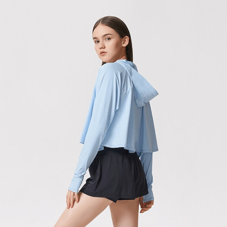 Beneunder Ice Thin Series Shawl Sun Protection Clothing Blue