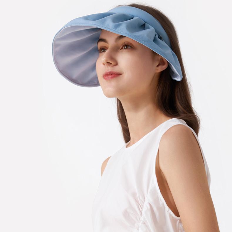 Beneunder Roll-up Sun Shell Hat Blue