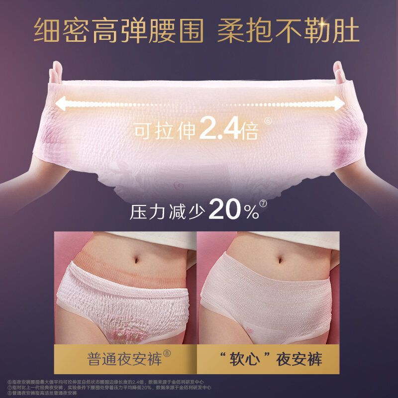 Kotex High Silk Soft Core Night Peace Pants XL 2pcs