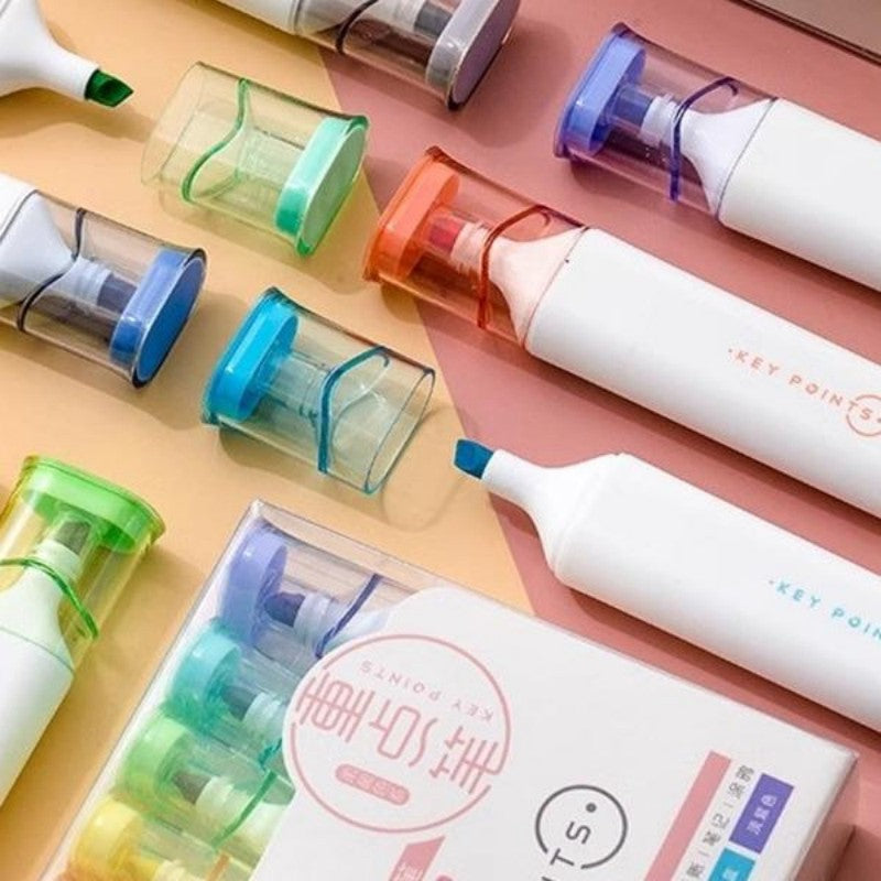 Jiwusha Super Soft Tip Highlighter 1pcs