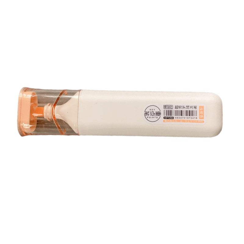 Jiwusha Soft-tip Highlighter Marker Pen Light Orange