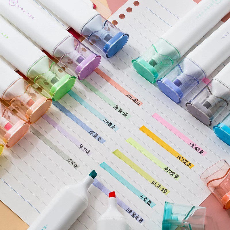 Jiwusha Soft-tip Highlighter Marker Pen Lemon Yellow