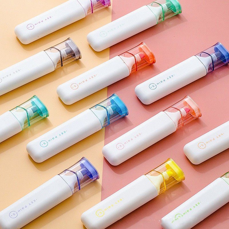 Jiwusha Soft-tip Highlighter Pen Sky Blue 1pcs