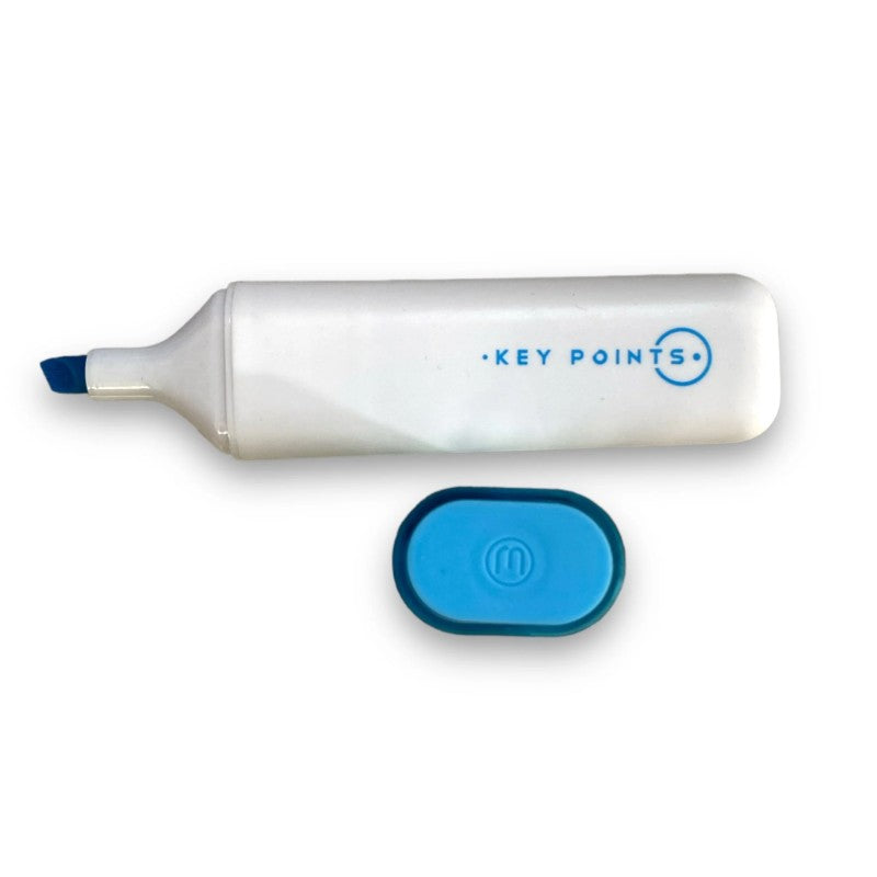 Jiwusha Ultra Soft Tip Highlighter Lake Blue 1pcs