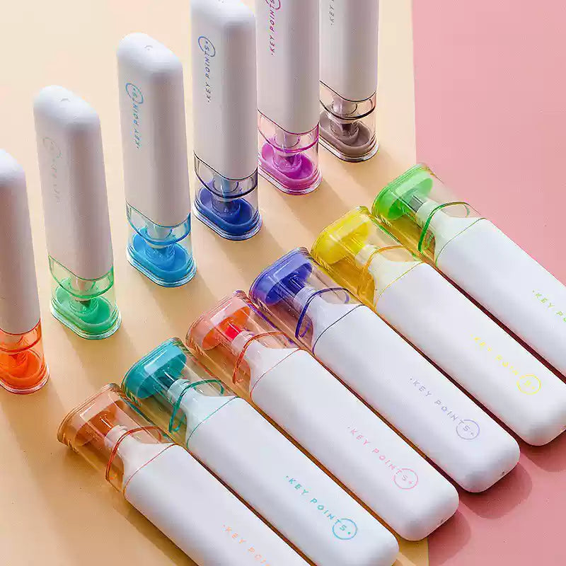 Jiwusha Soft Highlighter Mark Pen Light Purple