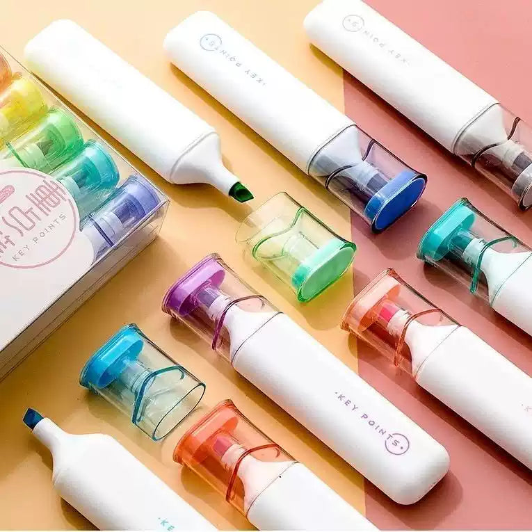 Jiwusha Soft Highlighter Mark Pen Light Purple