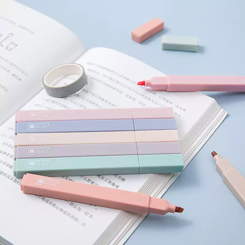 Jiwusha Highlighter Pen Lightly Talking Sweet 6pcs