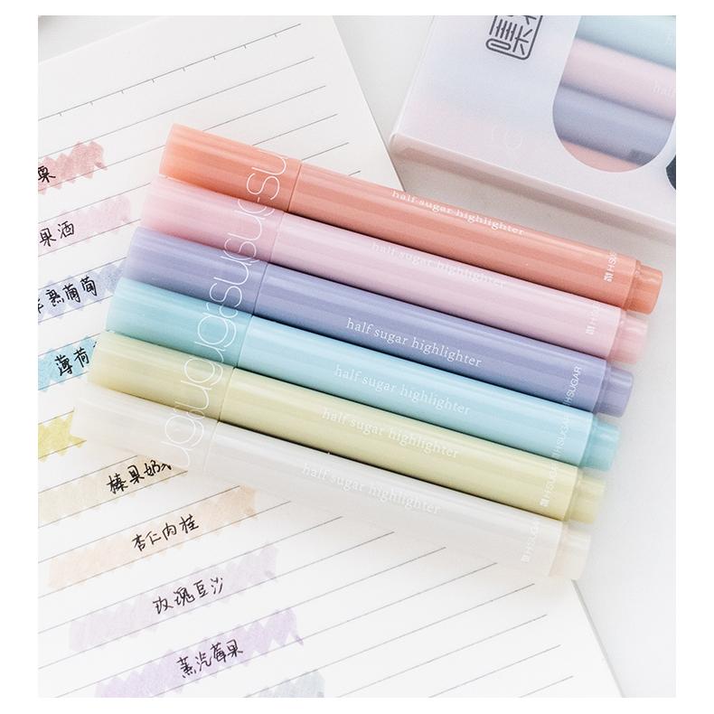 Jiwusha Jam Tones Highlighter Pen Set HP7252A 6pcs