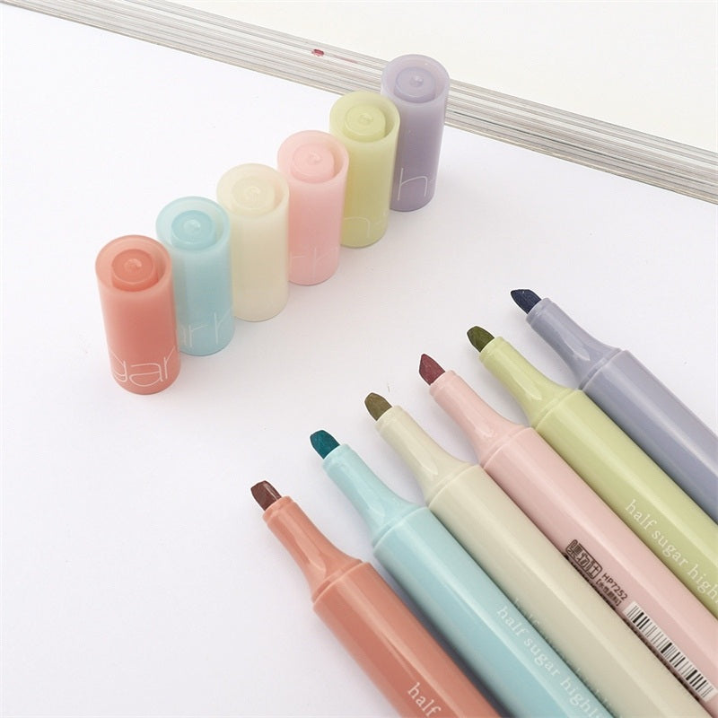 Jiwusha Jam Tones Highlighter Pen Set HP7252A 6pcs