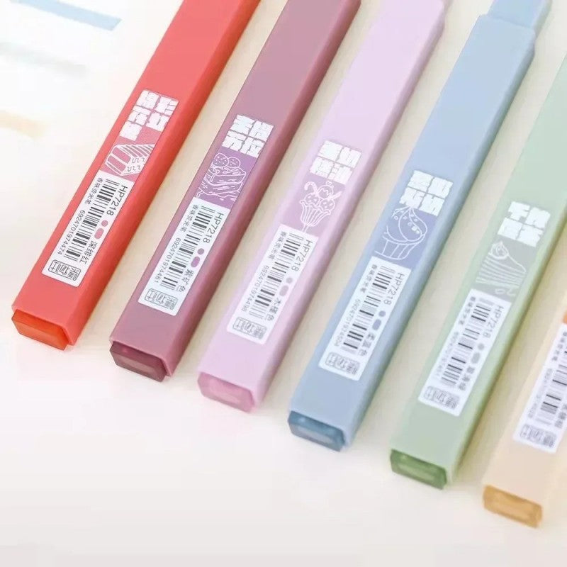 Jiwusha Cute Scented Highlighter Marker Pen Dark Red 1pcs