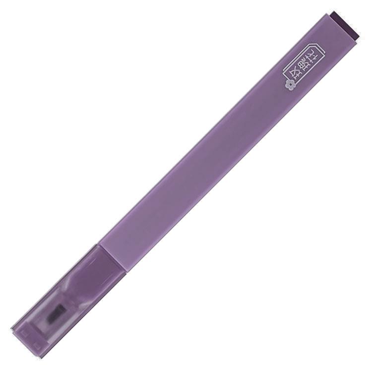 Jiwusha Highlighter Note-Marking Pen Dark Purple 1pcs