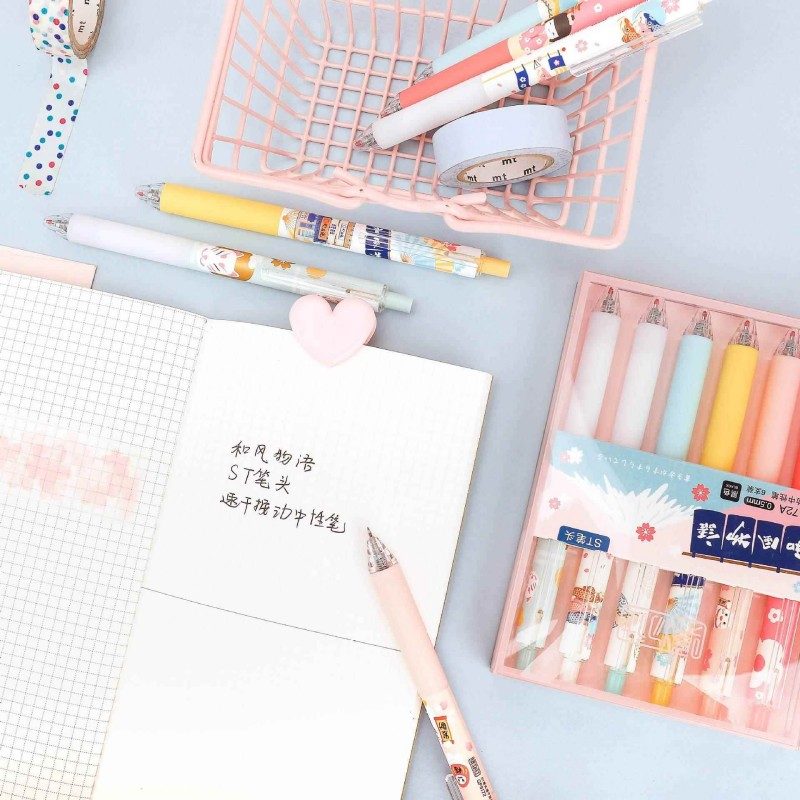 Jiwusha Quick Dry Gel Pen GP9172 Random Color 1pcs