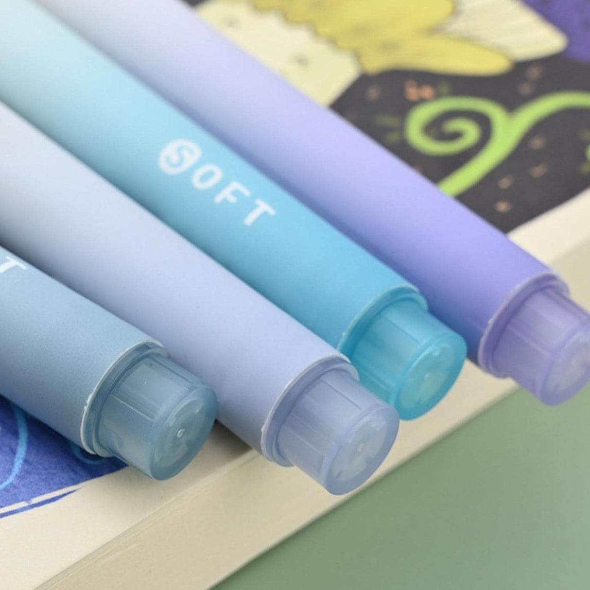 Jiwusha Pastel Highlighter Satoto Puff 4pcs