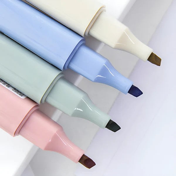 Jiwusha Monet Color Marking Pen Pastel Macaron 4pcs