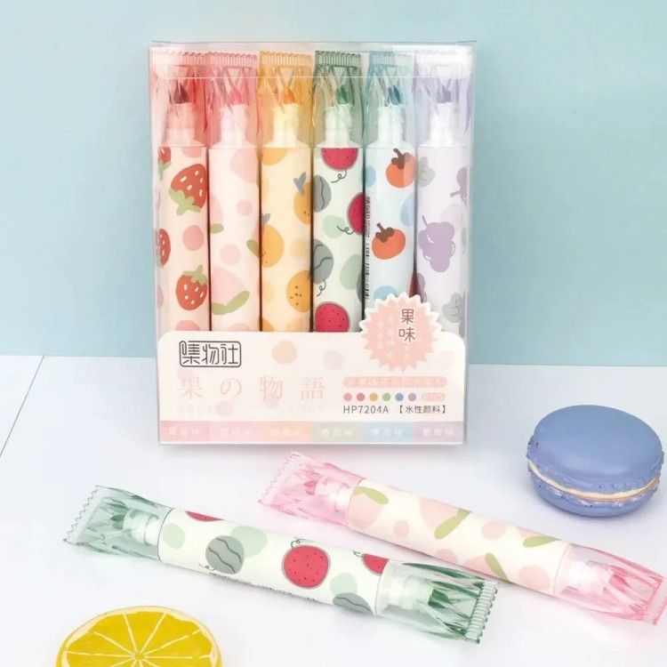 Jiwusha Sweet Fruit Highlighter Marker Pens 1pcs
