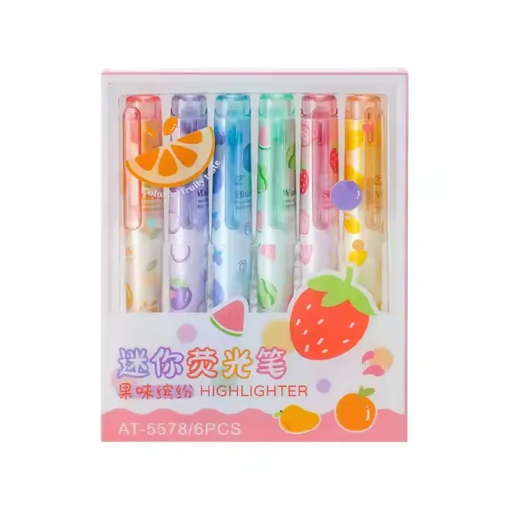 Jiwusha Sweet Fruit Highlighter Marker Pens 1pcs
