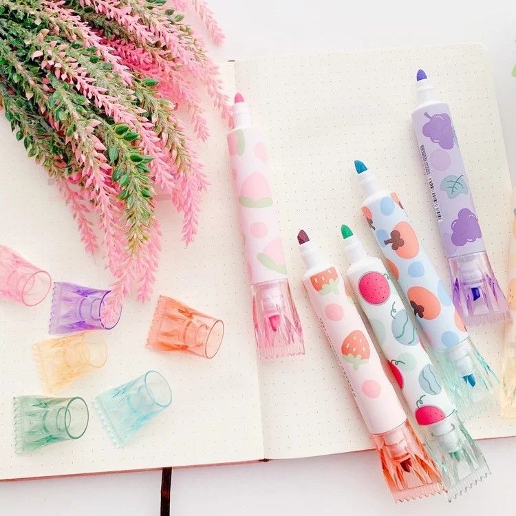 Jiwusha Sweet Fruit Highlighter Marker Pens 1pcs