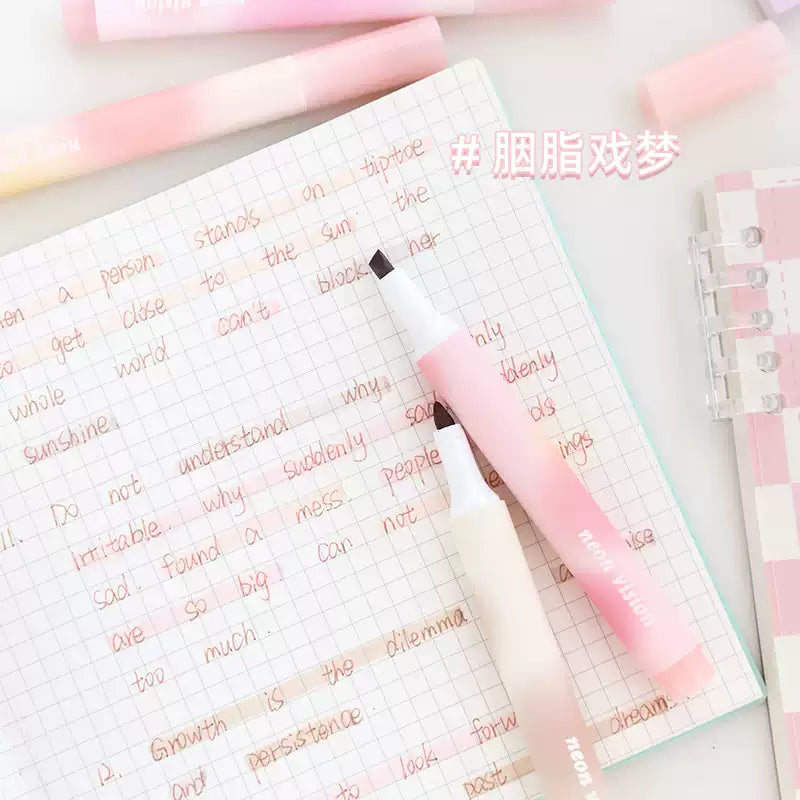 Jiwusha Highlighter Marker Pen Set 7258A