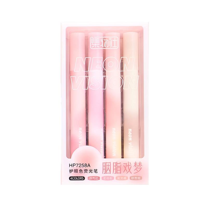 Jiwusha Highlighter Marker Pen Set 7258A
