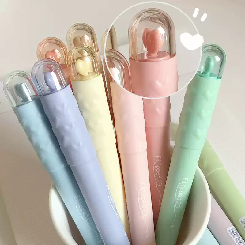 Jiwusha Heart Soft Tip Highlighter Pen 7590B