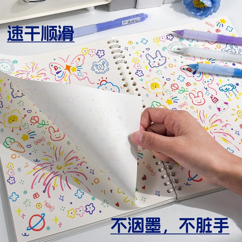 Jiwusha Acrylic Colored Retractable Gel Pen GP9300 White 1pcs