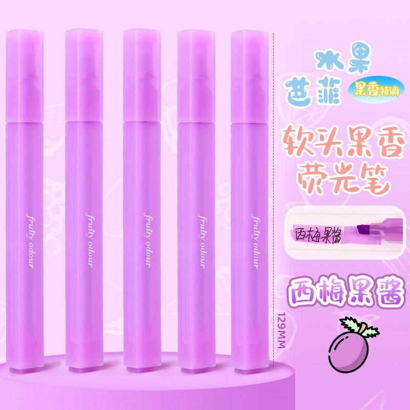 Jiwusha Highlighter Pen Fruit Scent HP72113 Prunes 1pcs