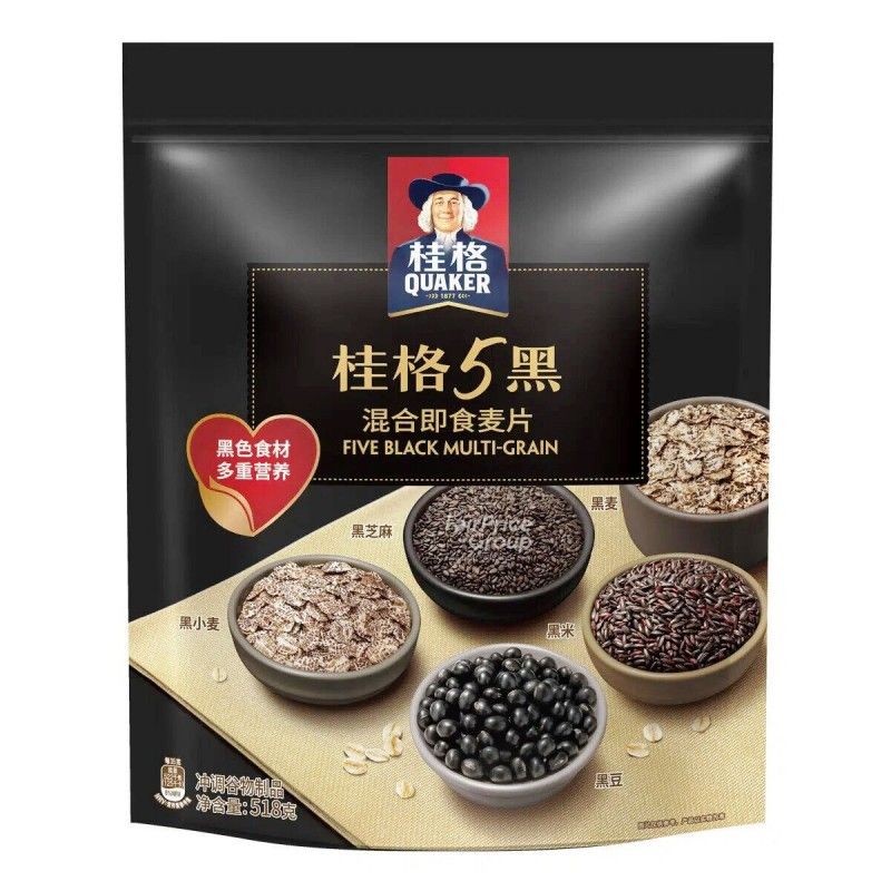 Quaker Five Blacks Mixed Instant Cereals 518g