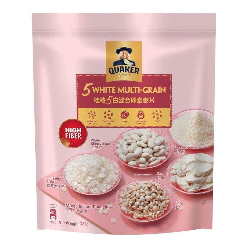 Quaker Five White Multigrain Oats 460g