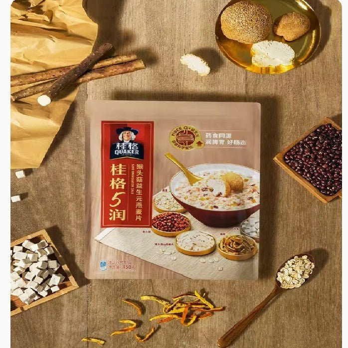 Quaker 5 Run Hericium Prebiotic Oatmeal 450g