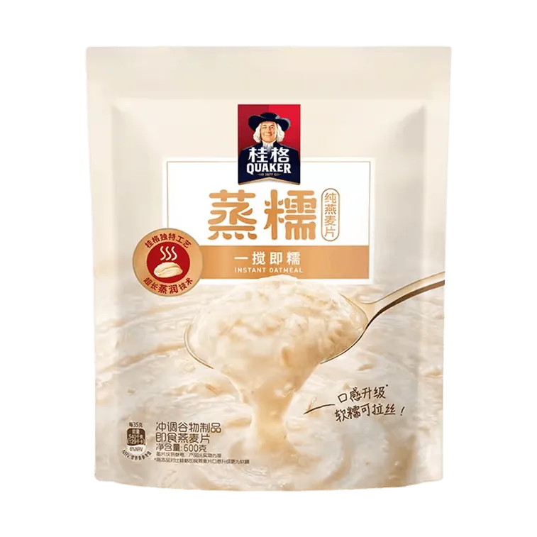 Quaker Steamed Glutinous Pure Oatmeal 600g