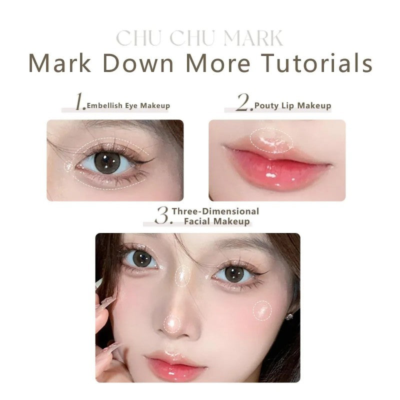 Flortte Chu Chu Mark Eye Bags Silkworm Pen #03 Pudding