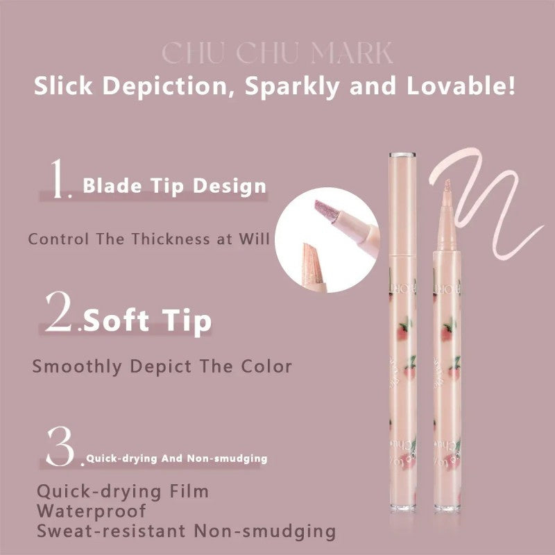 Flortte Chu Chu Mark Eye Bags Silkworm Pen #03 Pudding