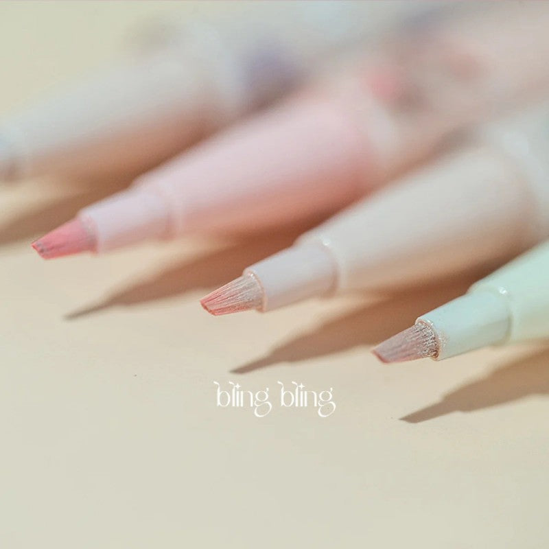 Flortte Chu Chu Mark Eye Bags Silkworm Pen #01 Pink