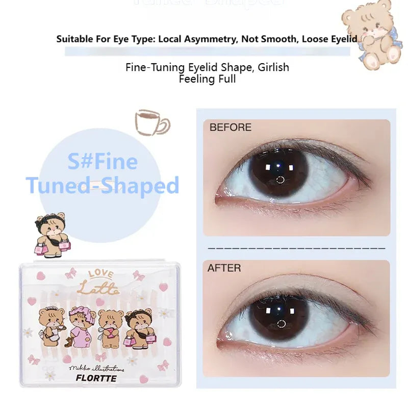 Flortte Mikko Eyelid Tape #S Fine Tuned-Shaped 120pcs